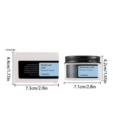 Hyaluronic Acid Face Cream | Fast Absorption Anti-Wrinkle Hydrating & Firming | Long-Lasting Moisturizer for Smooth Elastic Skin - Buy Online on GoSupps.com
