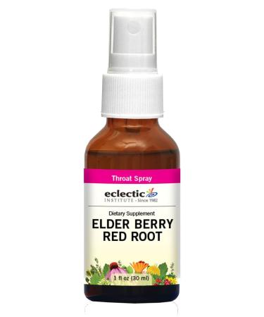 Eclectic Institute Throat Spray Elder Berry Red Root 1 fl oz (30 ml)