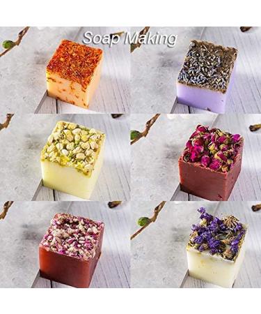 18 Pack Natural Dried Flower Herbs Kit for Bath Bomb Soap Resin Candle Making - Rose Petals, Lavender, Jasmine, Lily, Lemon Slice & More - Buy Online on GoSupps.com