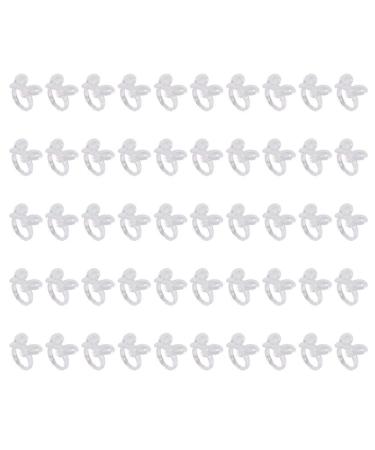 50 pieces nail polish display nail polish display tip for nail art color display stand acrylic nail polish stands for cosmetic organizers tool clear butterfly