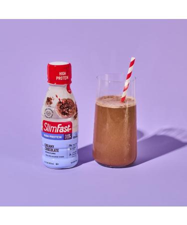 Slim Fast Advanced Nutrition Meal Replacement Shake 20g High Protein Creamy Chocolate Ready To Drink Gluten & Lactose Free 4 Bottles x 325ml - Buy Online on GoSupps.com