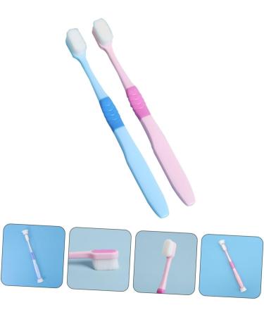 CLISPEED 2 Pack Toothbrush with Bristles Captivity - Premium PP Design for Optimal Oral Care - International Shipping Available - Buy Online on GoSupps.com