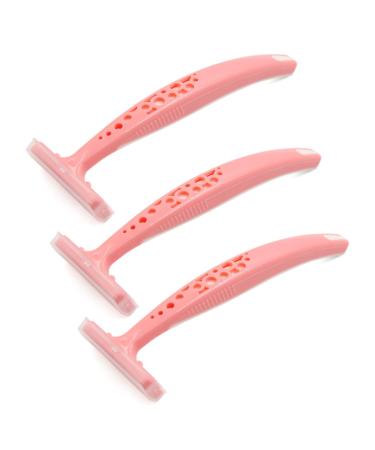Ruilogod 3pcs Women Manual Body Armpit Legs Hand Hair Epilator Razor Blades Shaver Trimmer Tool Removal