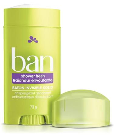 Ban Shower Fresh 24-Hour Invisible Solid Antiperspirant Deodorant 73 G - Buy Online on GoSupps.com