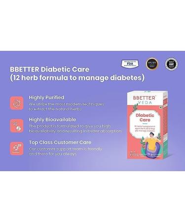 Diabetic Care - Natural 12 Herb Formula for Managing Diabetes and Blood Glucose Levels - 60 Veg Capsules - Buy Online on GoSupps.com