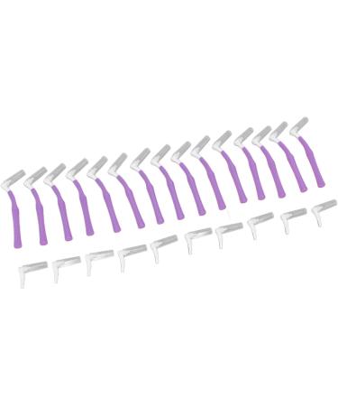 25 L-Shape Push-Pull Interdental Brushes for Oral Care & Tooth Whitening - Violet Orthodontic Cleaning Tool - Buy Online on GoSupps.com