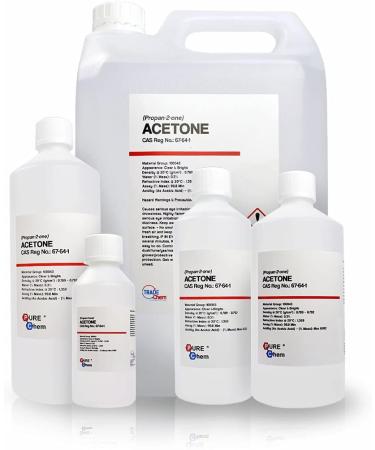 Pure Acetone - Acrylic Nail Remover Nail Polish Remover 99.8% (1L Jerry Container) Clear - Buy Online on GoSupps.com
