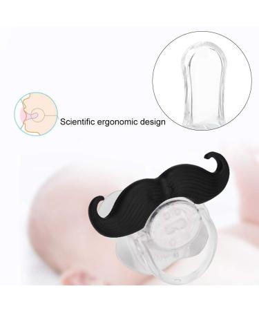 Funny Cartoon Lip-Beard Pacifier for Babies | Cute Mini Bearable Design | Food-Grade Silicone & Dust-Proof Cover - Buy Online on GoSupps.com