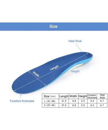 CSCDD Soft PU Sport Shoe Insoles - Massaging Foot Care Shock Absorption for Small Size - Buy Online on GoSupps.com