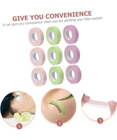 Healeved 9 Rolls Lash Tape Lash Extension Tape Eye Skin Tape Nonwovens Eyelash Tape Eyelashes Stickers Eyelash Adhesive Tapes Protective Agent Non-woven Fabric For Women - Buy Online on GoSupps.com