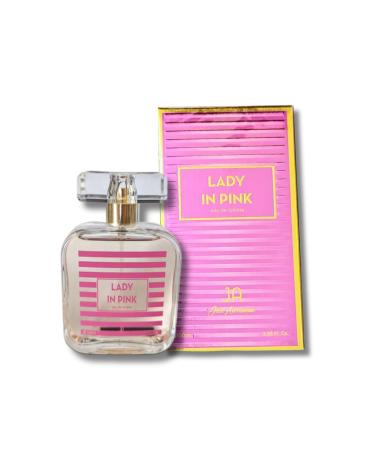 LADY IN PINK POUR FEMME EU DE TOILETTE 3.38 FL. Oz. Floral Fruity fragrance for women.