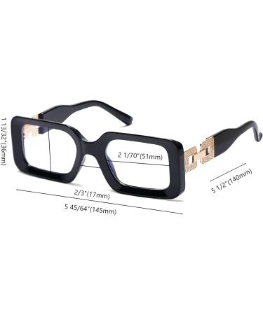 SOOLALA The Reading Glasses Company Blue Light Blocking Womens Reading Glasses Black 3.5 x - Buy Online on GoSupps.com