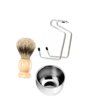 Beavorty 1 Razor tool Razor brush Razor -soap mug shaving bowl accessories for beard care shaving soap patch shaver holder Razor cup for beard male wooden man deliveries