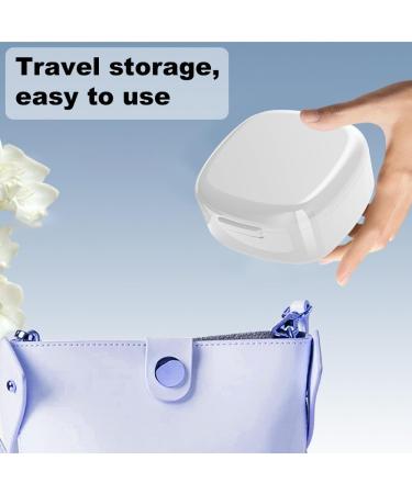 Buy GMedHC Braces with Sieve | Portable Prosthetic Dinner Cover & Invisible Tooth Clamp Storage Box Ideal for Brackets & Cleaning White - Buy Online on GoSupps.com