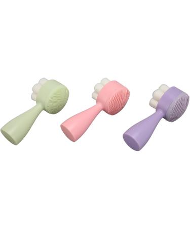 Double Sided Facial Brush Manual Exfoliating Facial Cleansing Brush Soft Bristles for Face Care - Buy Online on GoSupps.com