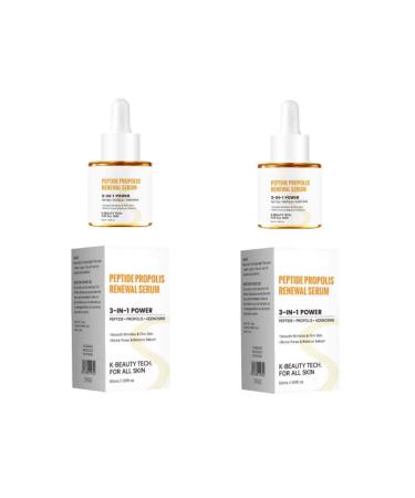 2PCS Peptide Propolis Face Serum Reduce Dryness Firming Lifting Renewal Smoothing Nourishing Repair Damaged Skin Essence