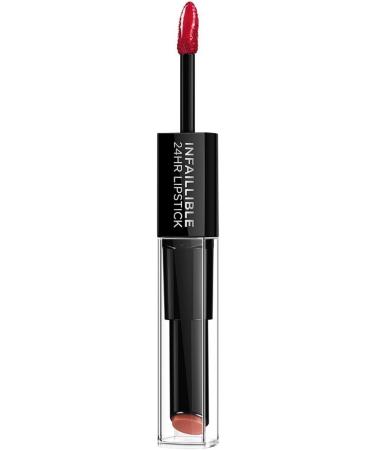 L'Oreal Paris Infallible 24HR 2 Step Lipstick 506 Red - Long-Lasting Color - 1 Count - Buy Online on GoSupps.com