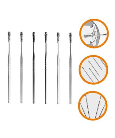 6pcs Stainless Steel Spring Ear Picks for Earwax Cleaning and Removal - Buy Online on GoSupps.com