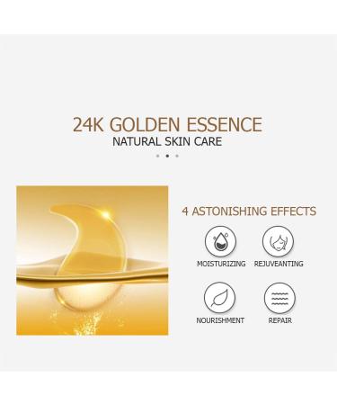 VENZEN Gold Eye Masks (30 Pairs) - Anti-Aging Dark Circles & Puffiness Relief | Collagen Gel Power for Bright Eyes - Buy Online on GoSupps.com