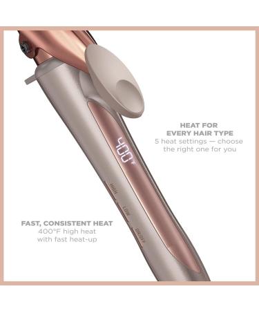 Titanium Curling Iron Luxe Series - Rose Gold Professional Hair Styling Tool | Fast Heating & Adjustable Temperature for Salon-Quality Curls | 1 Inch - Buy Online on GoSupps.com