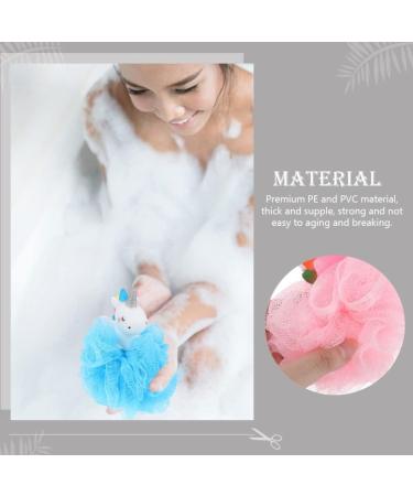 Buy Healifty 2pcs Unicorn Bath Ball Exfoliating Loofah Sponge & Shower Scrubber for Kids & Men - Body Wash Bath Sponge Set - Buy Online on GoSupps.com