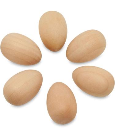 Pack of 24 Small Unfinished Wood Easter Craft Eggs - 1-1/8 inch for Decorating and Ornaments | by Woodpeckers - Buy Online on GoSupps.com