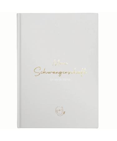 Leaf and Gold pregnancy diary i diary for pregnancy to enter i great gift for pregnant and expectant mothers - Buy Online on GoSupps.com