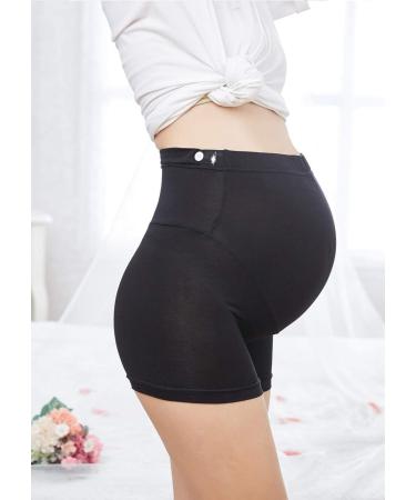 FEOYA Maternity High Waist Cotton Safety Shorts Pants 2pcs L (99-110 lb) - Elastic and Comfortable - Buy Online on GoSupps.com