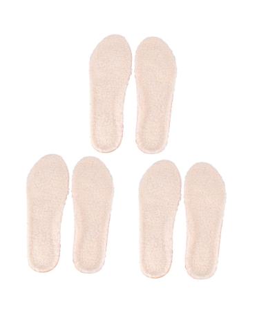 FRCOLOR 3 Pairs Winter Insoles Shoe Cushions Foot Care Insoles Shoe Pads Sports Insoles Warm Insoles