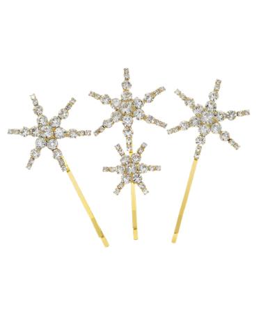 Ipetboom 1 Set Starfish Hairpin Bling Hair Pin Kids Hair Accessories Hair Jewelry Women Headdress Rhinestone Headpiece for Women Hair Clip for Wedding Miss Hair Fork Fashion Rhinestones
