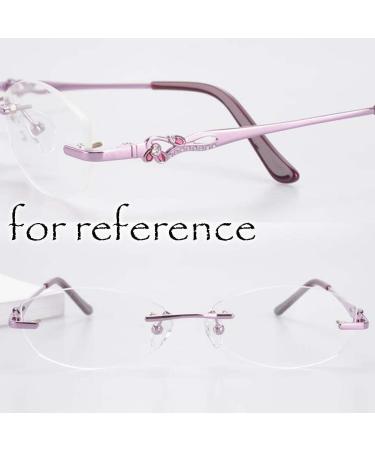RiJpex Glasses Leg & Ear Hook Holder - 1 Pair Purple Replacement Temples for Women - Eyeglass Accessories for Rimless Glasses - Buy Online on GoSupps.com