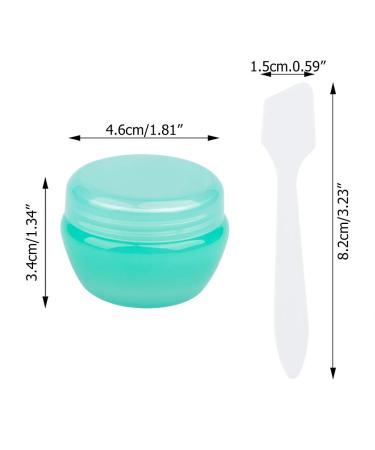 Sonku 10 Pack Small Plastic Travel Containers - TSA Approved Leakproof Mini Cosmetic Jars - 20ml Per Piece - Includes Mini Spatulas - Ideal for Toiletries, Makeup, Cream, Slime - Buy Online on GoSupps.com