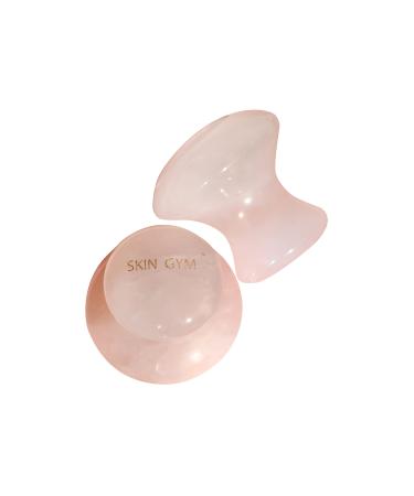 Skin Gym Eye Flowies Under Eye Massager for Under Eye Bags Puffy Eyes and Fine Lines Anti-Aging Face Lift Skin Care Beauty Tool Rose Quartz