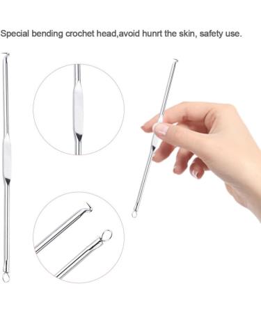 Healifty Removal Needle 2 Sets of 5pcs Needles Facial Blackhead Cleansing Tool with Storage Case Inner Mirror 1 count (Pack of 1) Silverx2pcs - Buy Online on GoSupps.com