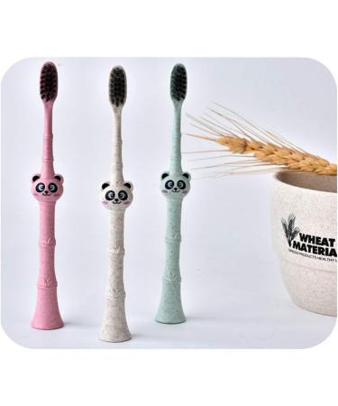 TOYANDONA 3pcs Kids Tooth Brush Kids Toothbrushes Easy to Hold Toothbrush Wheat Child Cleaning Brush - Buy Online on GoSupps.com