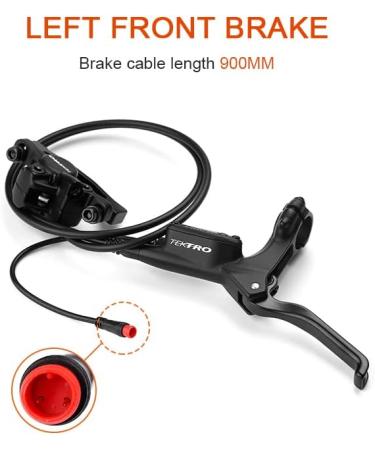 Bibike Tektro eBike Hydraulic Disc Brake with Induction Control System & 2 Rotors - 180mm Front, 180mm Rear - Buy Online on GoSupps.com