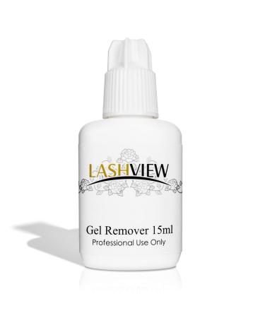 LASHVIEW Eyelash Extension Professional Plain Gel Remover Fast Acting Removing Eyelash Extension Glue Clear 15ml 15 ml (Pack of 1)