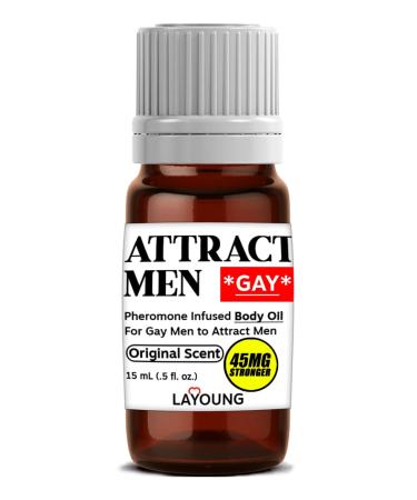 Gay LAYOUNG Attract Men Pheromone Infused Scented Body Oil For Men Stronger Formula