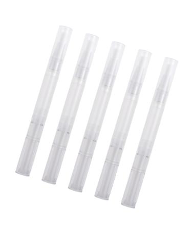 OUNONA 12pi ces Lot De Flacons Vides Transparents Pour Huile Ongles Contenants Cosm tiques Avec Pinceaux Et Pipettes De Transfert Pour Liquide