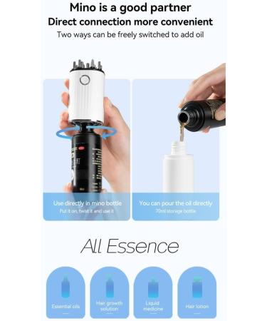 Coserori 3-in-1 Hair Skin Massage Device | Vibrating Oil Applicator with Red Light & 70ml Capacity for Hair Growth Treatment - Buy Online on GoSupps.com