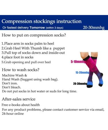 Hi Clasmix Graduated Compression Socks for Women&Men Wide Calf Comfort Best for Circulation Pregnancy Nurse Running Travel 01-5 Pairs Colorful Stripes Large-X-Large - Buy Online on GoSupps.com