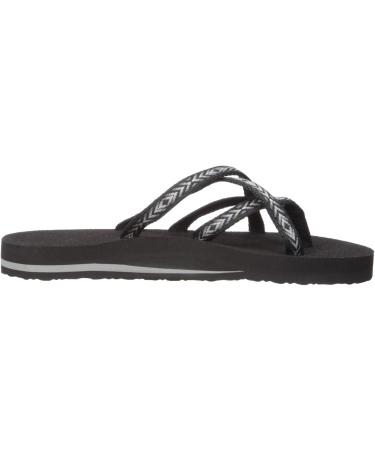 Teva Women's Olowahu Flip Flops - Black Himalaya - EU Size 39 | Comfortable & Stylish Sandals for Summer Adventures - Buy Online on GoSupps.com