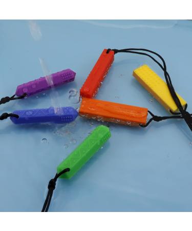 Colon Chain for Children - 6 Pack Sensory Silicone Blocks for ADHD Autism & Teething Relief | Safe Chew Toys for Boys & Girls - Buy Online on GoSupps.com