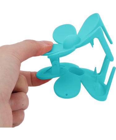 Hair Clip Hair Accessories Double Lock Tooth Design Flower Hair Clip Big Non Slip Matte Cute Women Girls Hair Accessories for Thick Normal Thin Hair(Peacock blue) - Buy Online on GoSupps.com