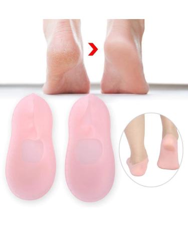 Buy Aluminum Silicone Spa Socks - Moisturizing & Peeling Foot Care for Soft Smooth Feet - Unisex Pink - Buy Online on GoSupps.com