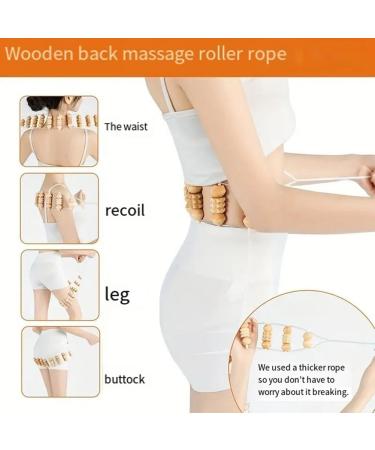 LOLPALONE Rope Back Massager - 39.4 Large Massage Roller for Back Neck Legs & Waist - Relieve Tension & Stress - International Shipping Available - Buy Online on GoSupps.com