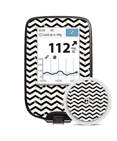 Slidesticker Freestyle Libre measuring device stickers (Golden Dots)