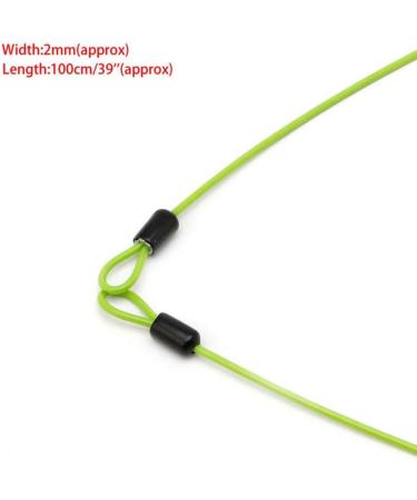 GOOTRADES 3 Pack Outdoor Travel Security Loop Cable Lock Lightweight Tiny U-Lock (2mm 40 Inch Long) - Buy Online on GoSupps.com