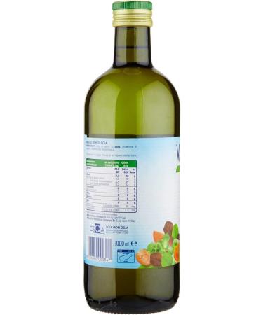  Valsoia Set of 6 Valsoia Olio di Soia soybean oil bottles rich in fatty acids gluten-free rich in Omega 3 and Omega 6 in 1L glass bottles - Buy Online on GoSupps.com