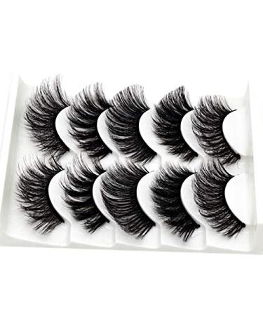 Desikixudy 3D-55(Mixed) Soft And Comfortable Cotton Thread Stem Stereo Multi-Layer Eyelashes Fiber False Eyelashes